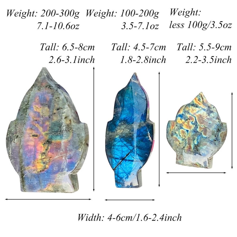 Labradorite Flashy Flame Crystal Carving - Image 5