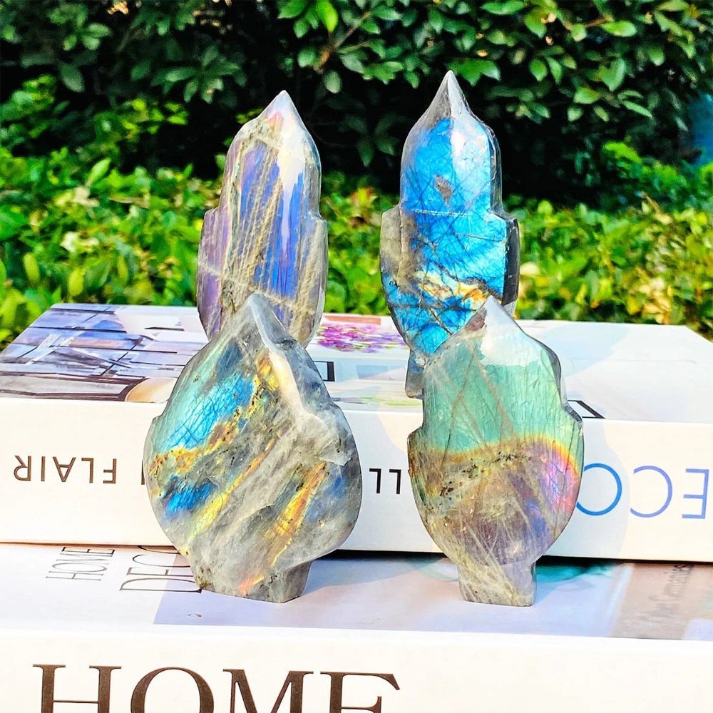 Labradorite Flashy Flame Crystal Carving - Image 2